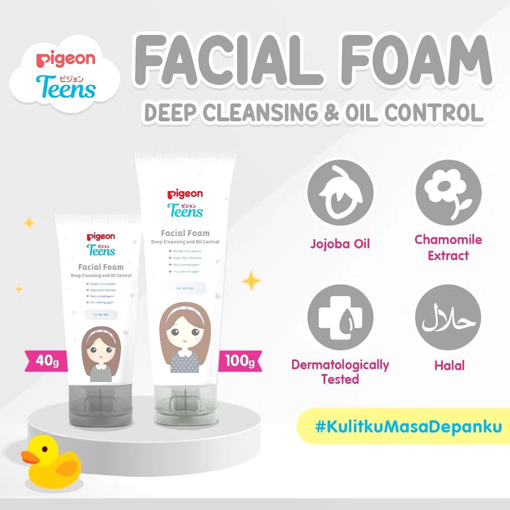 Pigeon Teens Facial Foam Deep - Sabun Cuci Muka
