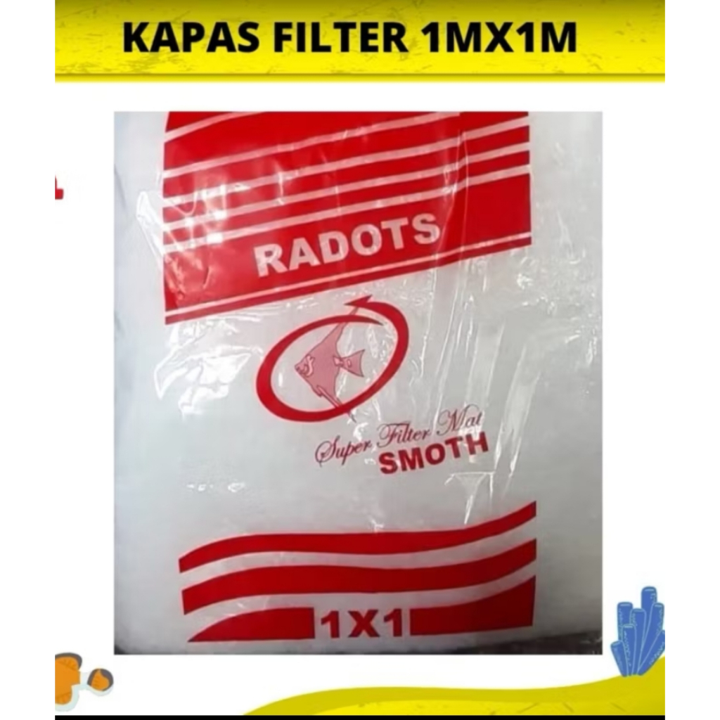 Dacron Busa / Kapas (1mx1m) Kapas filter aquairum Radots Super 1x1 Meter