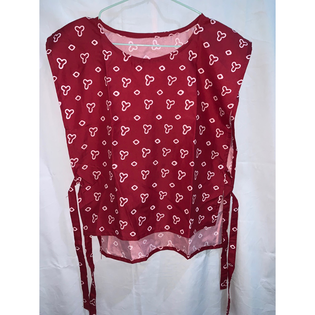 Preloved - Vest Batik Maroon