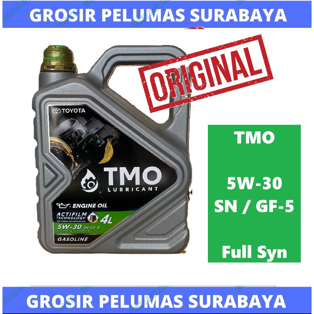 Original SCAN oli TOYOTA TMO bensin HIJAU 5w/30 5w-30 GALON  4liter 4LTR 4 Liter Genuine TMO 5W 30