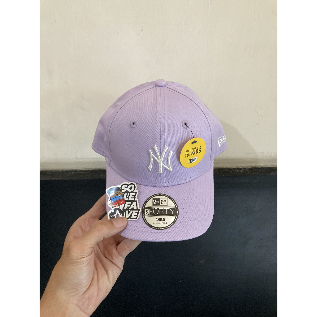 TOPI REMAJA NE KIDS 940 SNAPBACK X MLB NY YANKEES LILAC ORIGINAL NO BOX