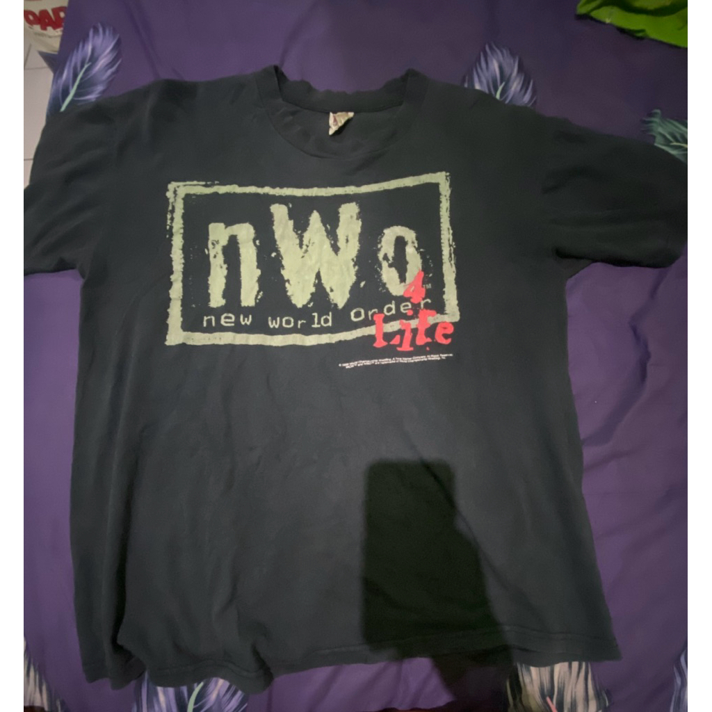 Kaos vintage Bootleg Mexico WWF NWO (New World Order)