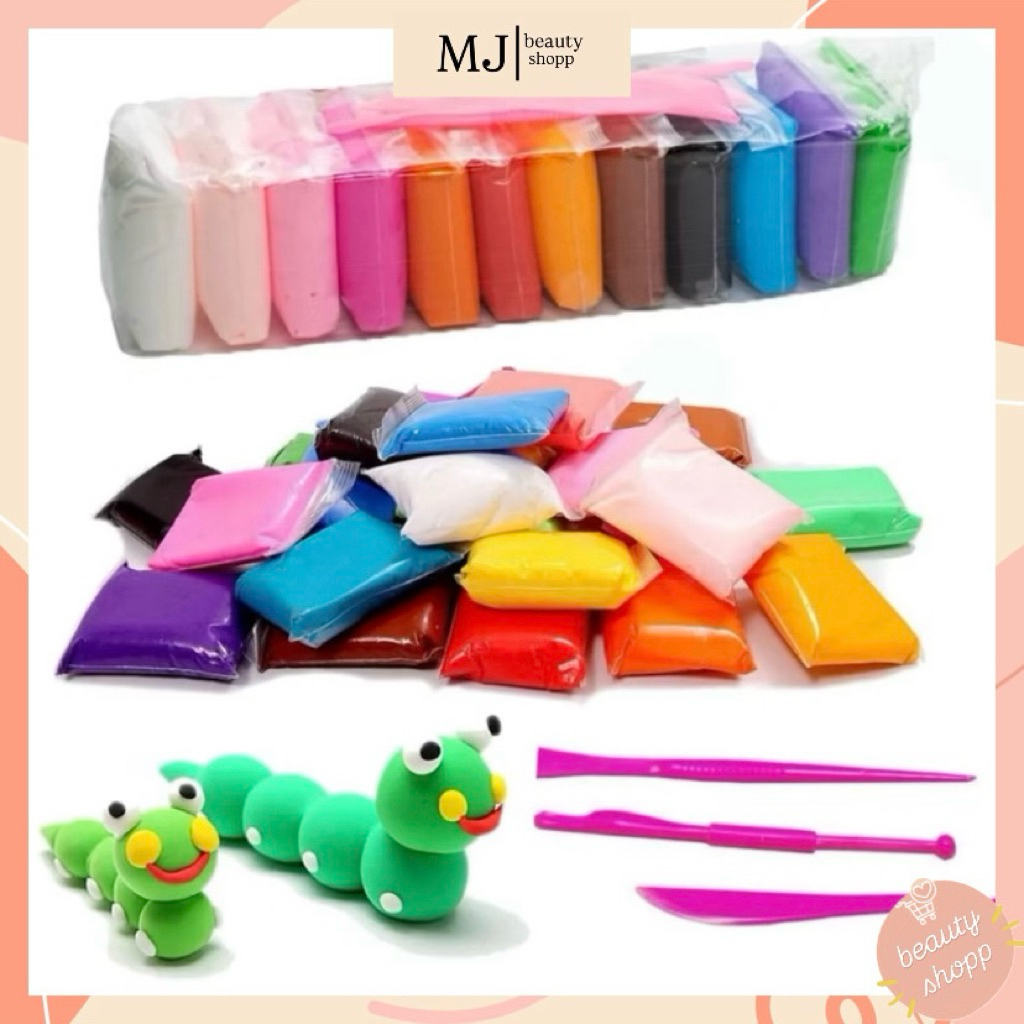 Clay Mainan Anak Isi 12 Pcs / Clay Mainan Anak Edukasi / Clay Edukasi Anak