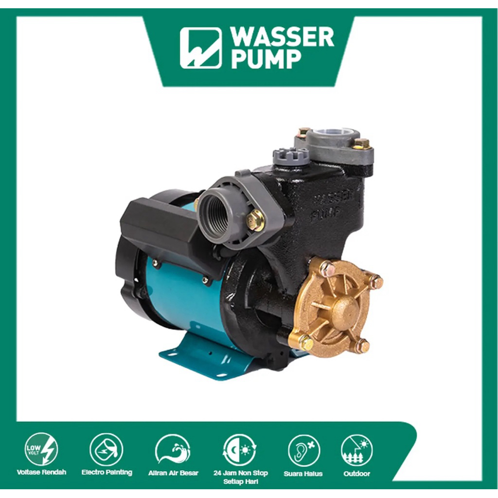POMPA AIR WASSER PW 121E / POMPA SUMUR DANGKAL / POMPA BANYU WASSER - POMPA AIR NON OTOMATIS WASSER 