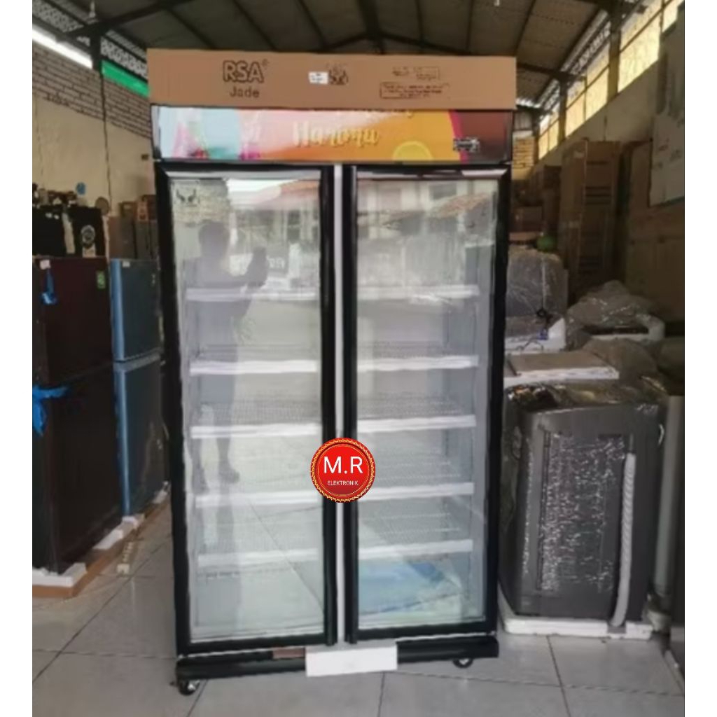SHOWCASE RSA 800 LITER JADE GARANSI RESMI 5 TAHUN