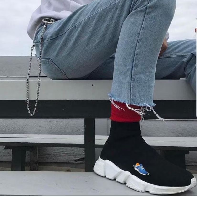 Sepatu Sneakers BC Top Speed Trainer Black White