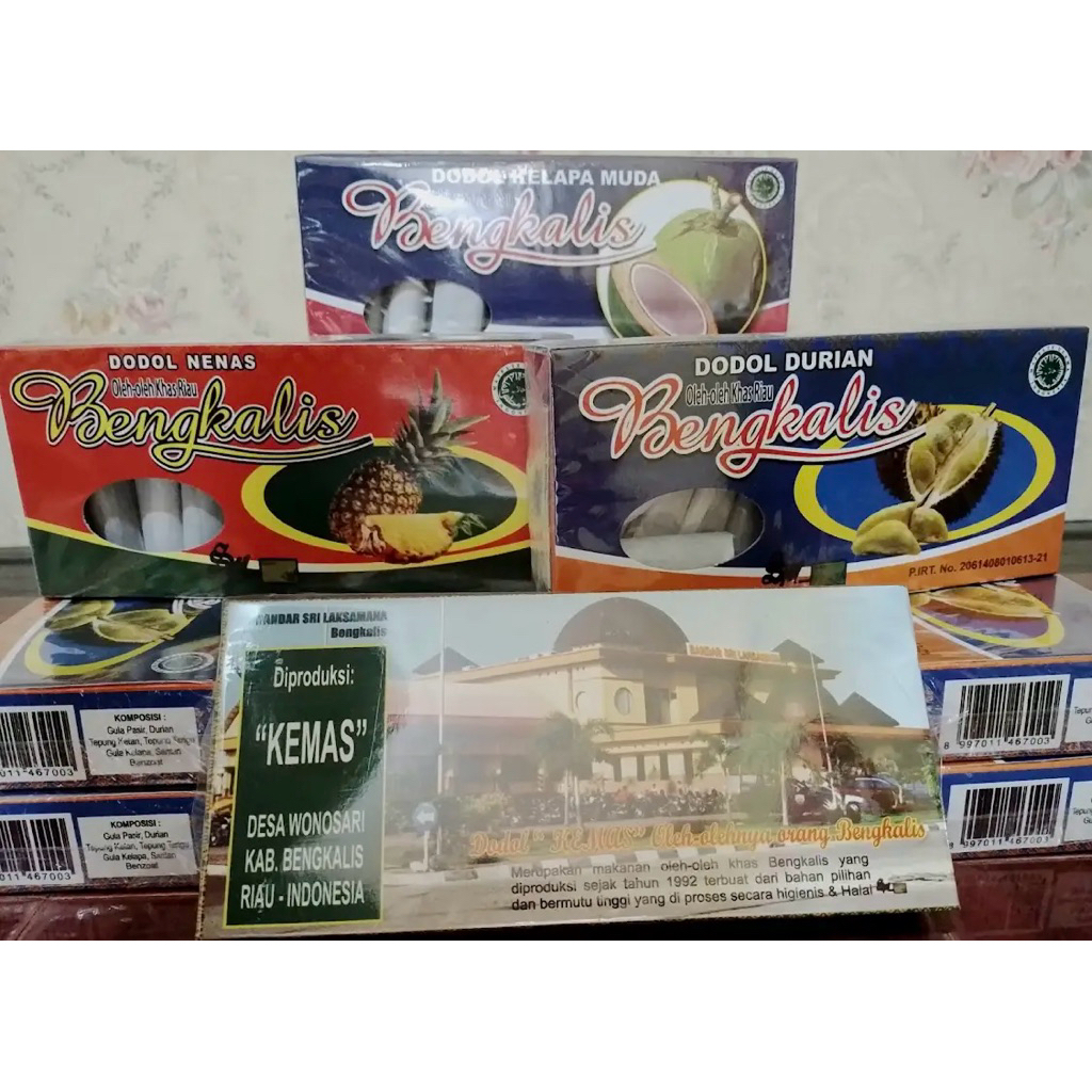 Dodol Nenas Bengkalis Jenang durian kelapa asli riau