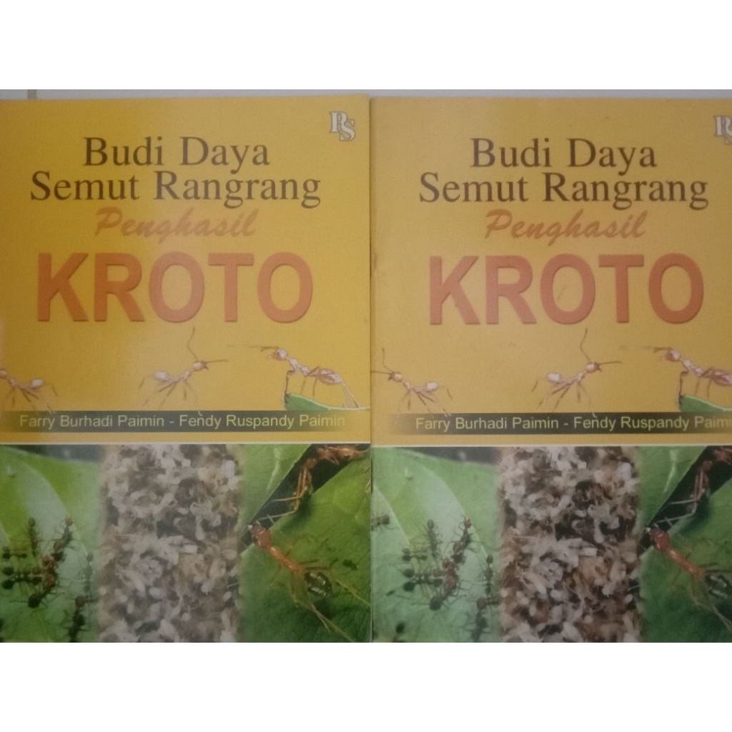 BUKU BUDI DAYA SEMUT RANGRANG PENGHASIL KROTO BEKAS ORIGINAL