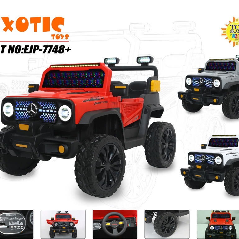 Mobil Aki Jeep Rubicon 7748+ Ban Karet
