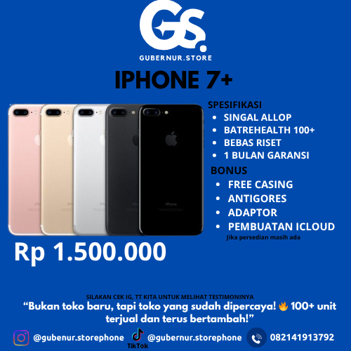 EPONG 7/ 7 PLUS 64/256 GB BEKAS | IBOX| INTER| MULUS NORMAL FULLSET