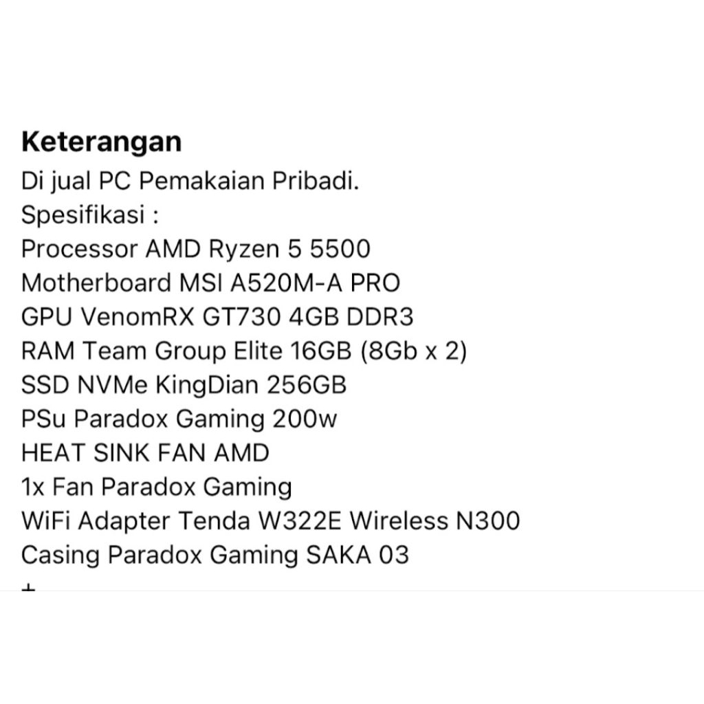 pc gaming ryzen 5 5500