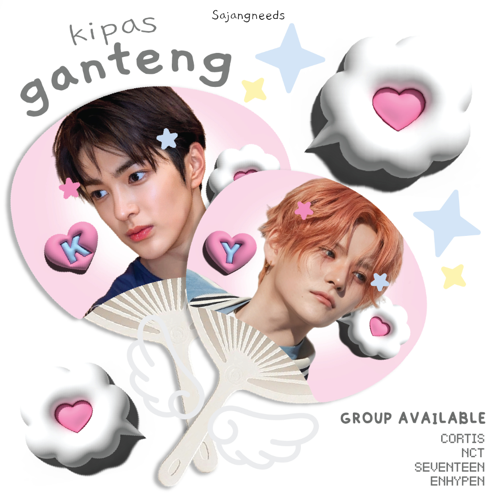 KIPAS GANTENG - kpop Handfan / Uchiwa CORTIS SEVENTEEN NCT TREASURE ENHYPEN
