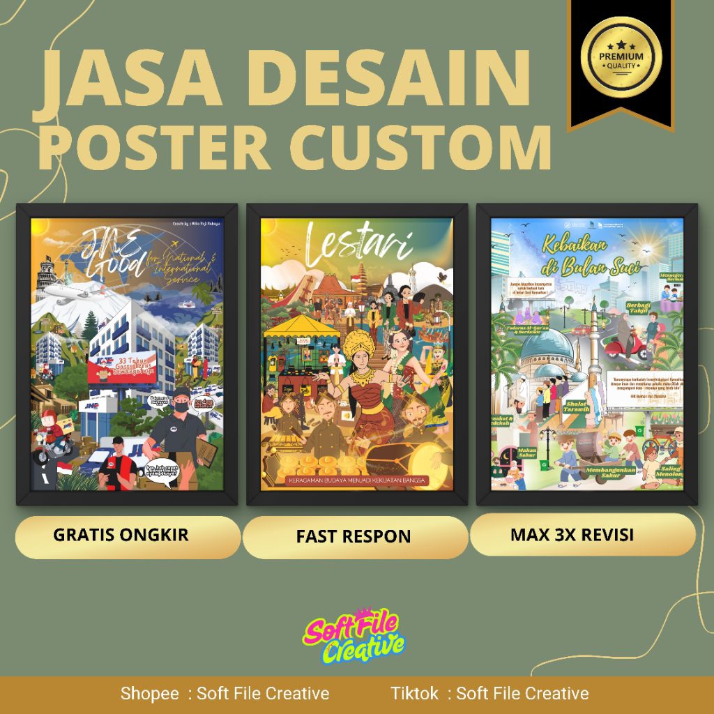 JASA DESAIN POSTER CUSTOM / JASA DESAIN POSTER KEREN / JASA DESAIN INFOGRAFIS