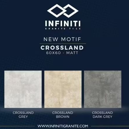 granit lantai/dinding 60x60 crossland series carfot unpolish/doff/matte by infiniti