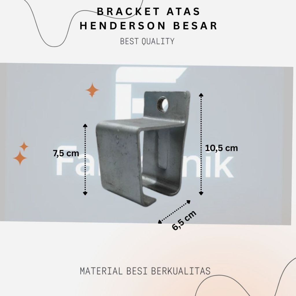 Bracket Rel Atas Henderson Besar Bracket Penahan Rel Pintu Geser Henderson Bracket Henderson Besar A