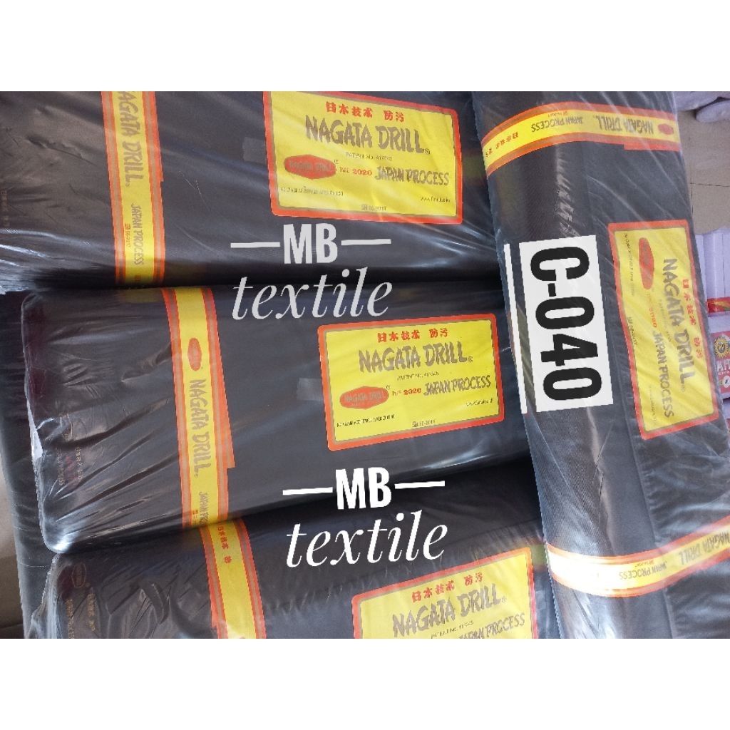 *PROMO* C-040 KAIN NAGATA DRILL A GRADE MINIMAL 1ROLL JAPAN DRILL HALUS DAN TEBAL ARAHAN SERAGAMAN S