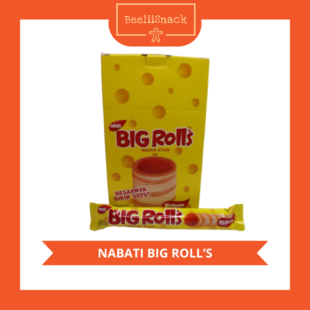 WAFER NABATI BIG ROLLS KEJU
