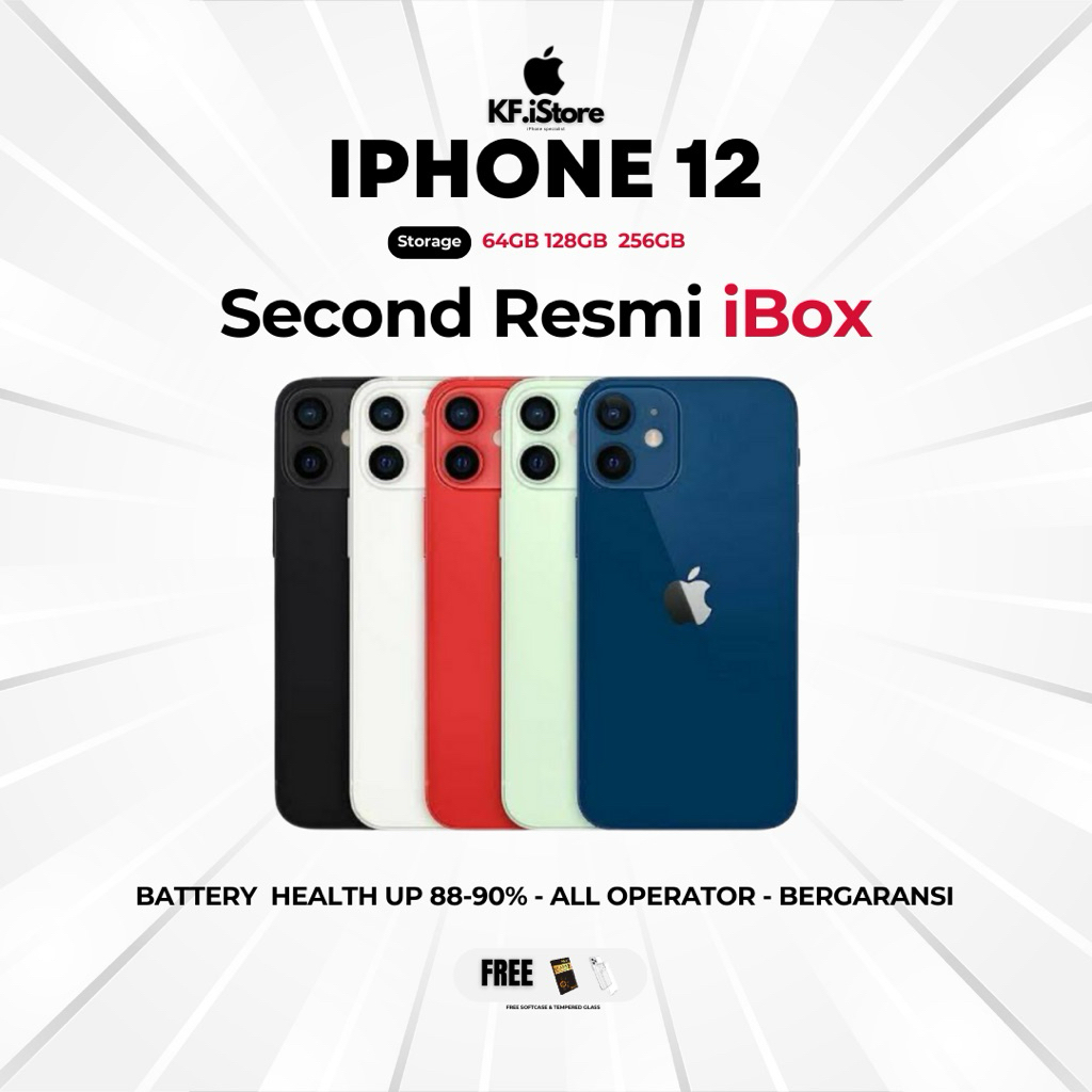 iPhone 12 Second Resmi iBox 64 128 GB