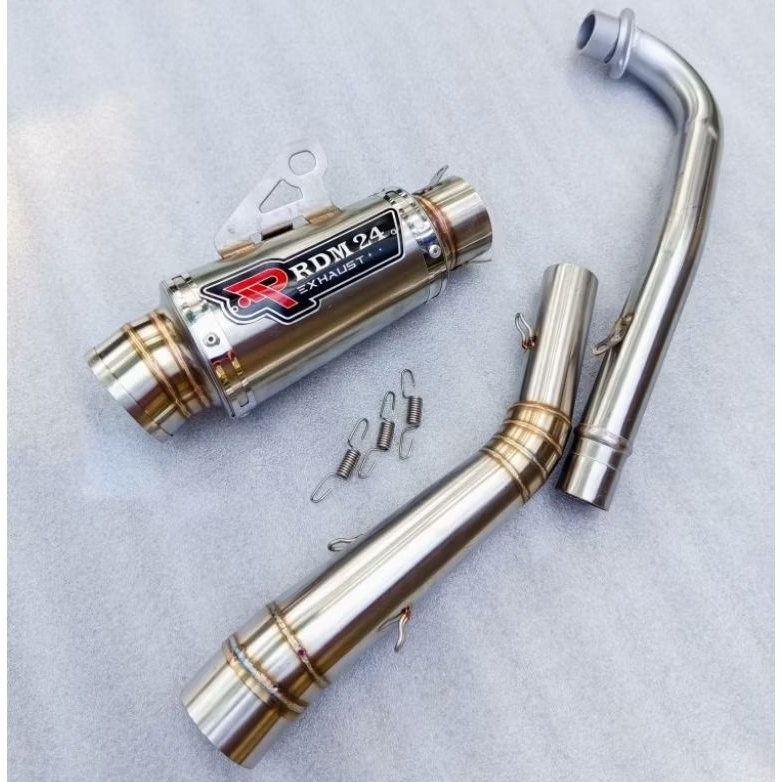 RDM24 exhaust Pipe 51mm canister conical open specs exhaust pipe for Wave 125 Xrm 110/125 Wave 100/1