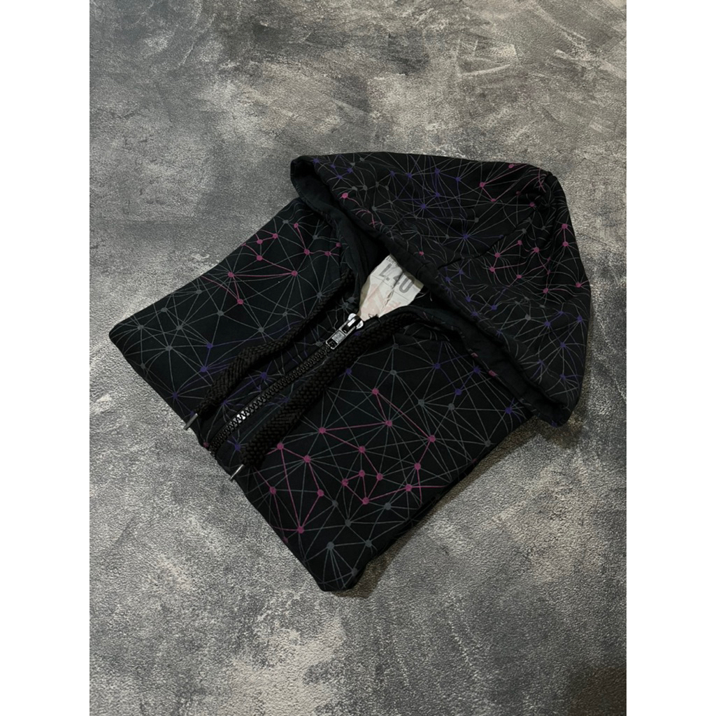 Zara Zipper Hoodie Black