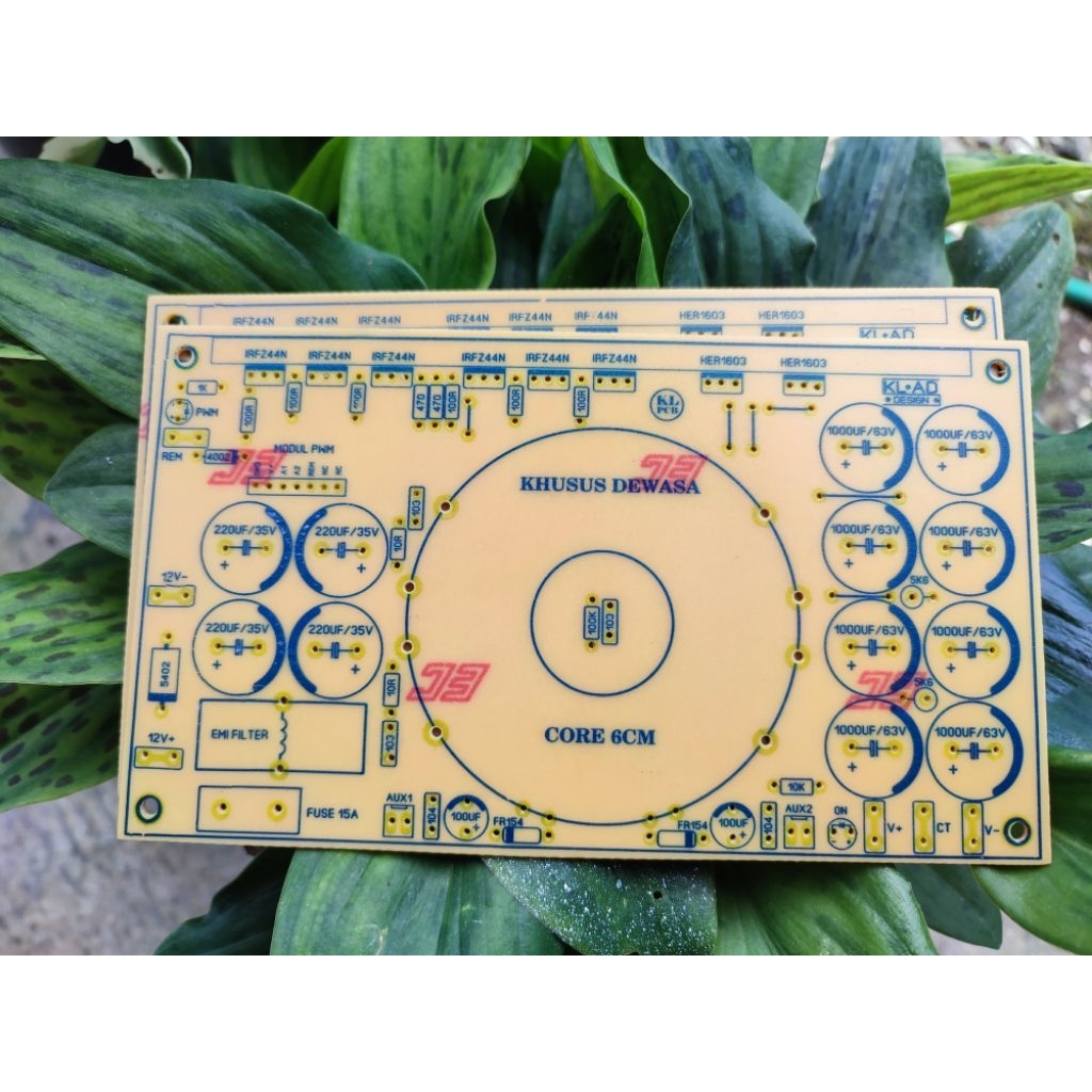 PCB INVERTER DC TO DC 6 FET