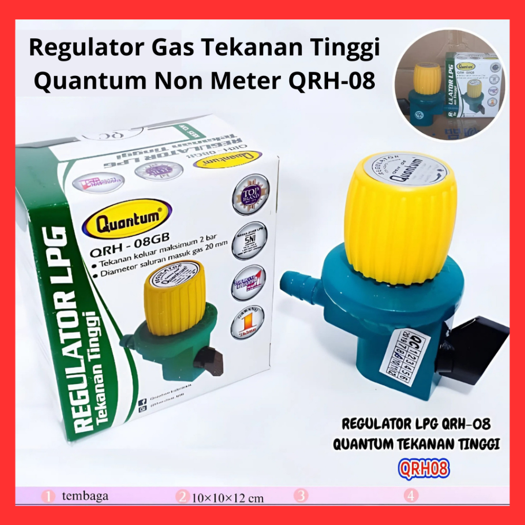 regulator gas Quantum tekanan tinggi regulator kompor gas