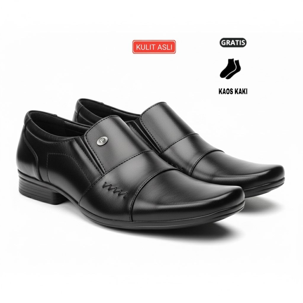 sepatu formal pria kulit asli sepatu kantor pria sepatu kerja pria kulit sol karet tpr