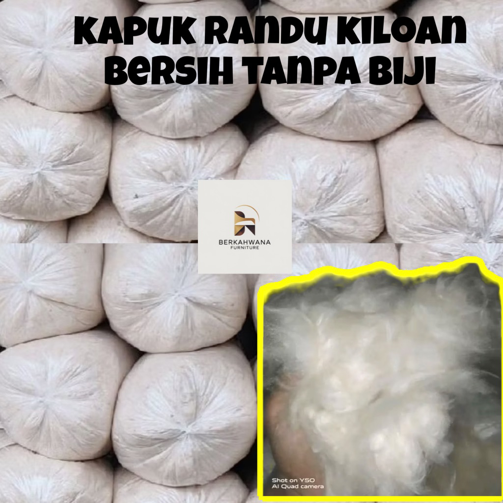 Kapuk Randu Asli Kiloan Bersih Tanpa Biji/Kapuk Randu Putih Bersih Murah