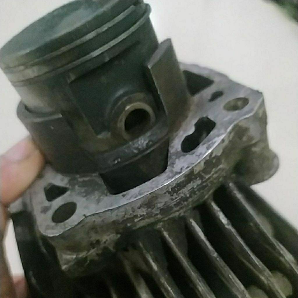 blok boring cylinder alfa yamaha OS 75 original NO OB STD