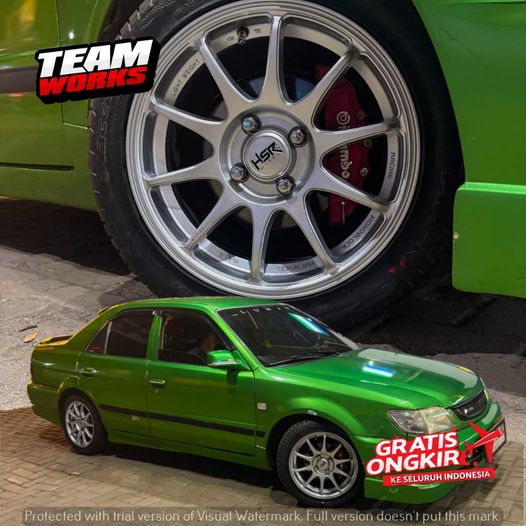 VELG MOBIL HSR INDY RING 16 LEBAR 7 LEBAR 42 COCOK BUAT SOLUNA YARIS CALYA PELEK RING 16 SILVER