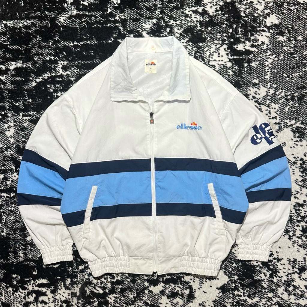 Windbreaker Ellesse Perugia Vintage Jacket Colourblock 90's