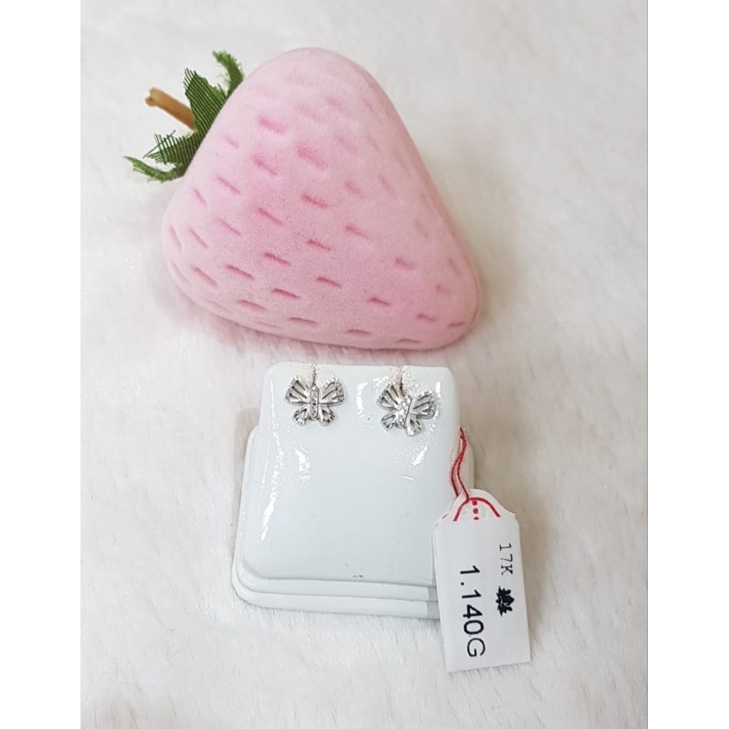 Anting emas 75 pita rangka