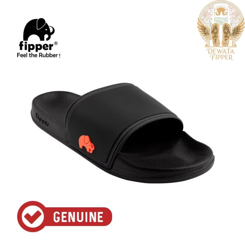 Fipper Slip On Black Orange