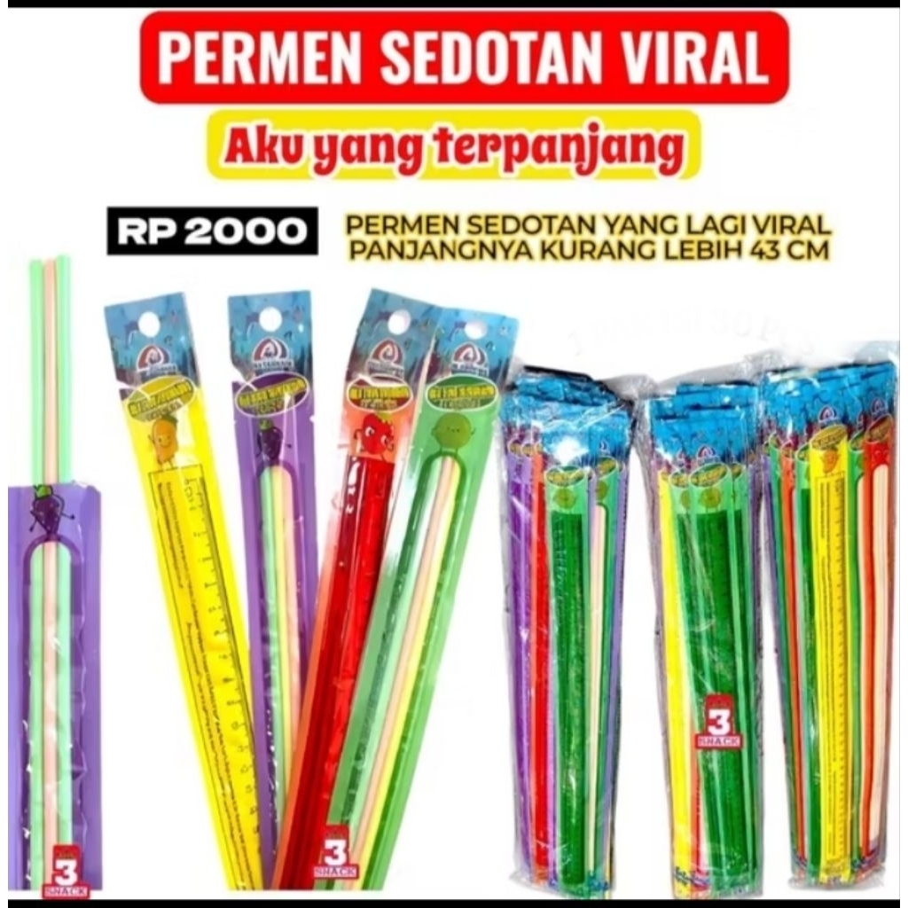 PERMEN AKU YANG TERPANJANG Sedotan VIRAL