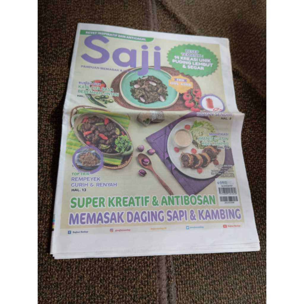 Tabloid  Resep Saji Memasak Daging Sapi & Kambing edisi Juli 2021