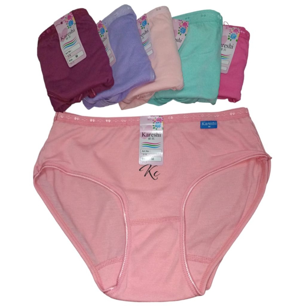 PROMO (COD) 12 PCS CELANA DALAM WANITA KATUN  IMPORT/ celana dalam wanita murah /celana dalam wanita