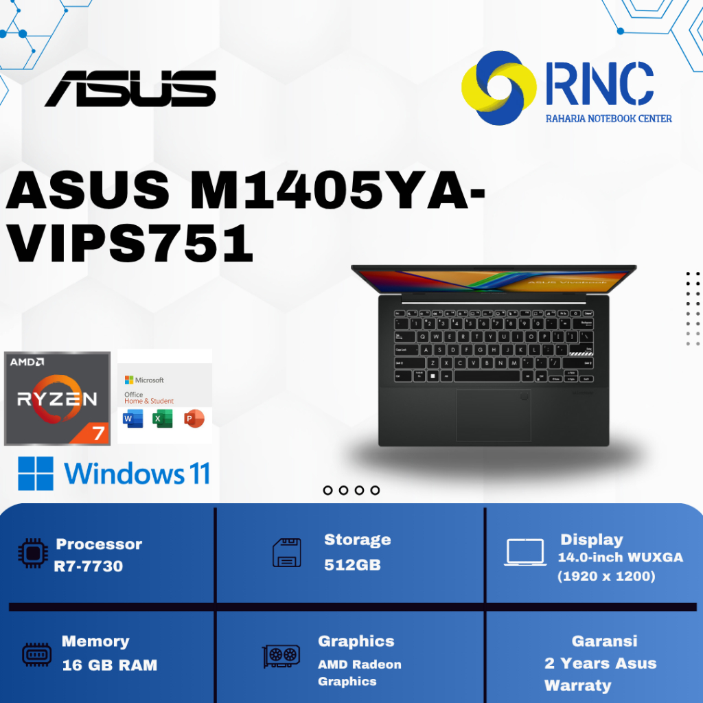 ASUS M1405YA-VIPS751 R7-7730 16GB 512GB