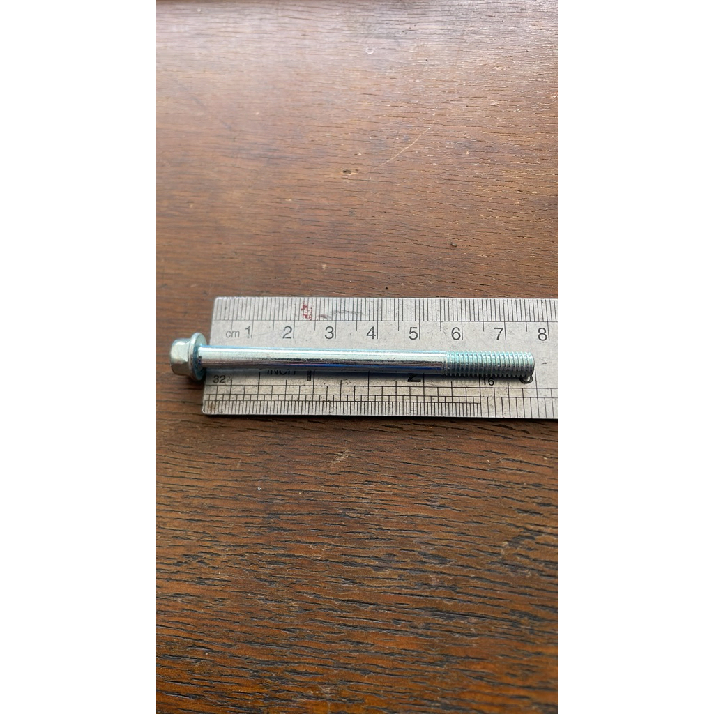 Baut Flange Bolt / Blok Mesin / Baut Blok Mesin Uk M6x75 K8