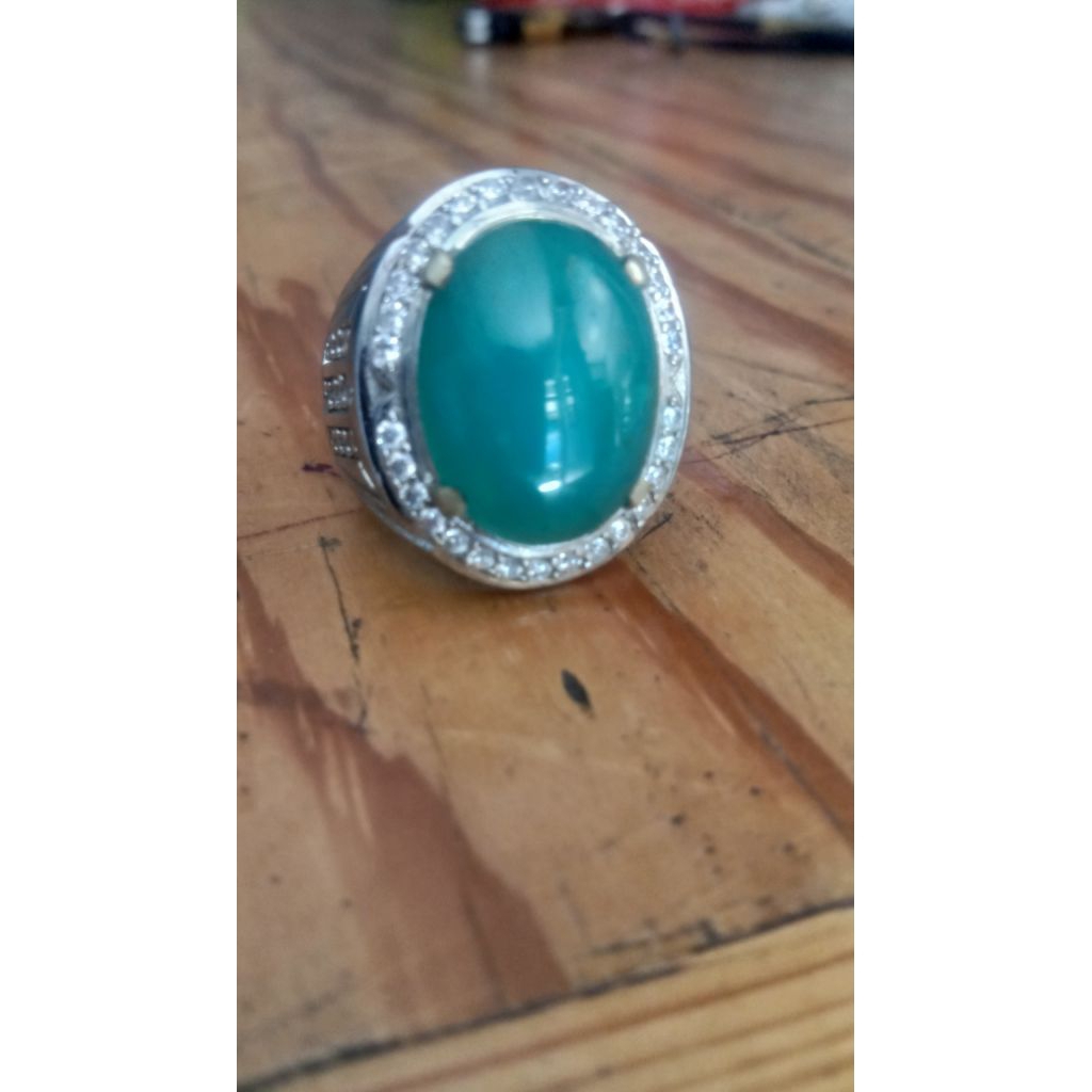 Cincin Bacan Doko Majiko Bluish green Asli Natural
