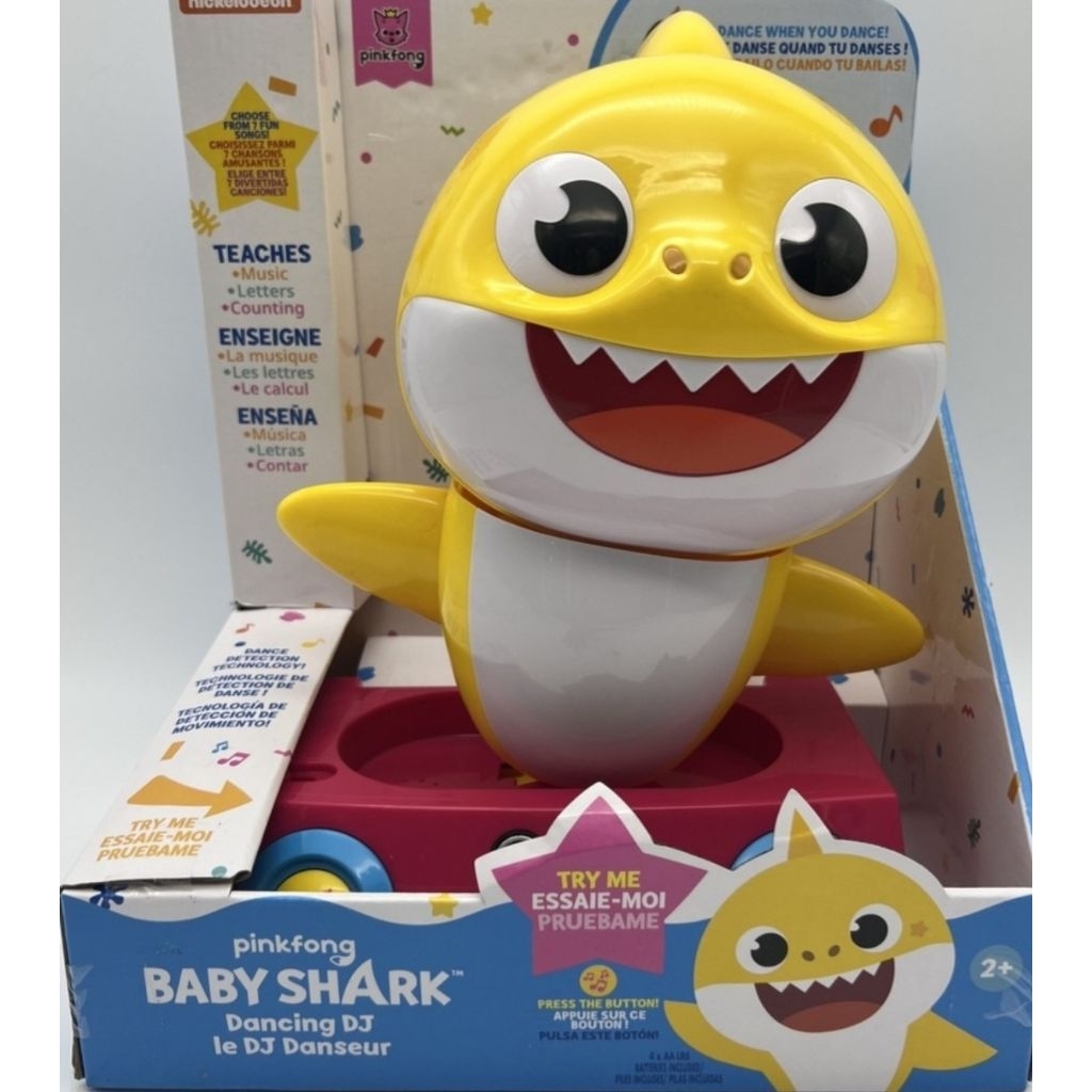 Mainan Elektrik Figure Pinkfong Baby Shark Dancing DJ Sensor