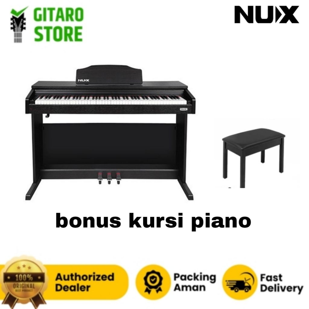 Digital Piano Elektrik NUX WK400 WK 400 + Kursi Original