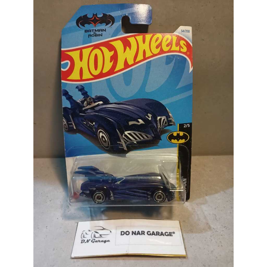 Hotwheels Regular Batman Animated Series – Batman & Robin Batmobile (Biru)