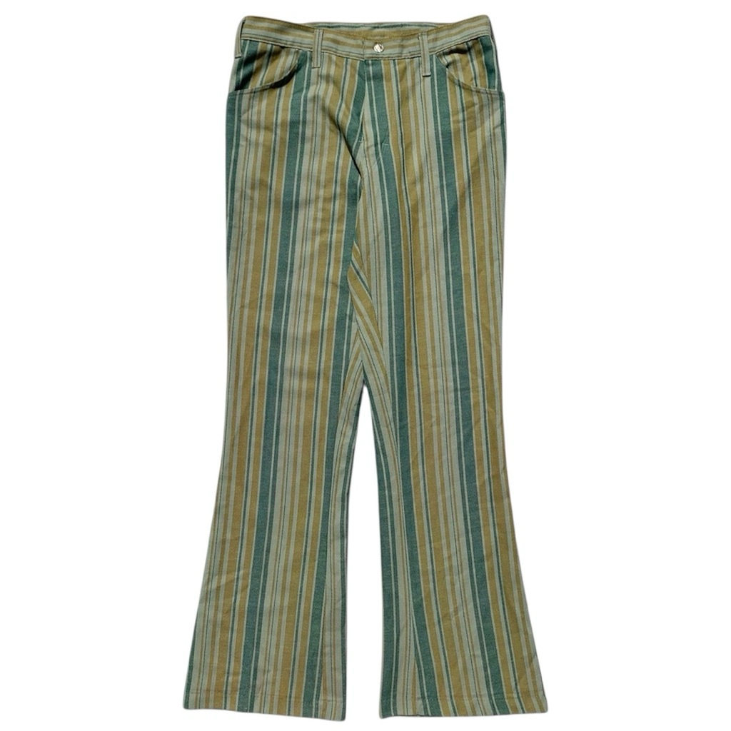 vintage 1970s flare striped trousers