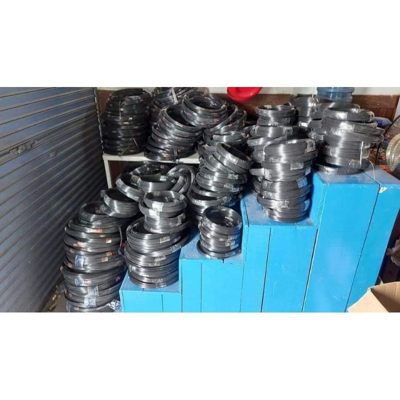 RUJI FIBER ROL HITAM DWI JERUJI 1 ROL NON KULIT SANGKAR KANDANG BURUNG / PANCING / MAINAN