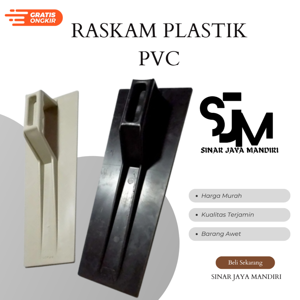 Raskam PVC Super Tebal / Raskam Plastik / Roskam Penghalus Tembok Dinding / Raskam Bangunan Tebal