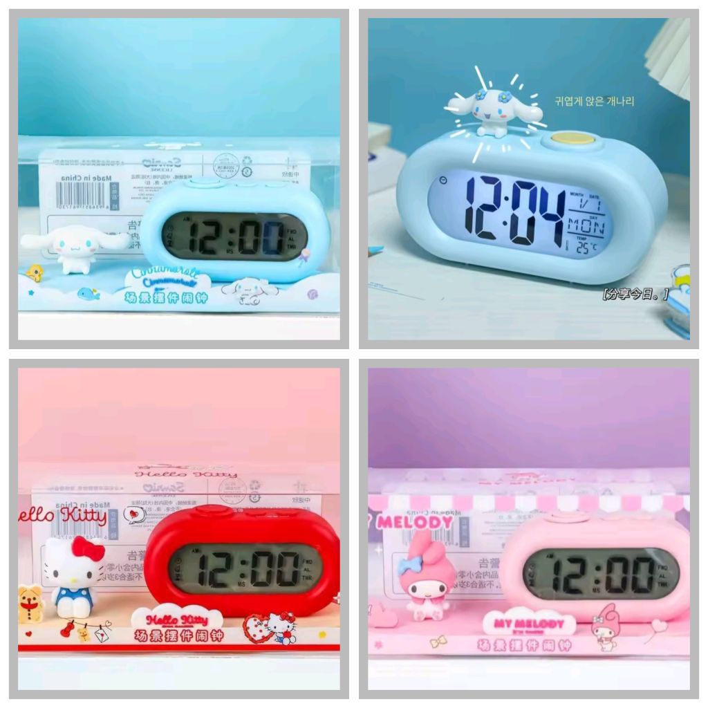 Jam meja hellokitty cinnamoroll ori uk15x6x6