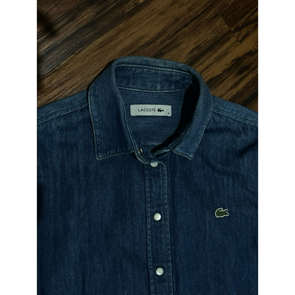Kemeja Lacoste denim