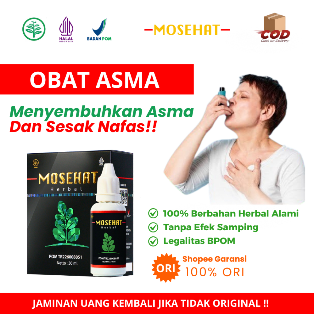 Mosehat OBAT ASMA Paling Ampuh Obat Sesak Nafas Original