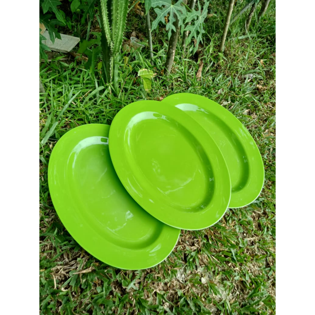 Piring Oval Melamin Jumbo / Piring Saji / Piring Melamine / SNI 814 / Piring Hidangan / Piring Lonjo