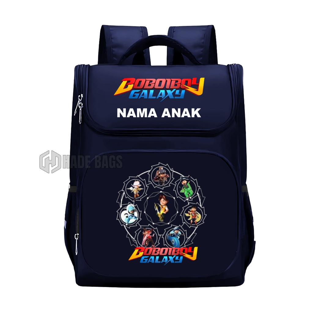 Hade Bags Tas Anak Boboiboy Galaxy Ransel Anak Free Nama